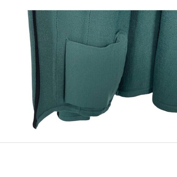 Jamie Sadock Jacket Medium Long Sleeve Sweater Knit Green Modern Golf Medium EUC - Picture 9 of 14